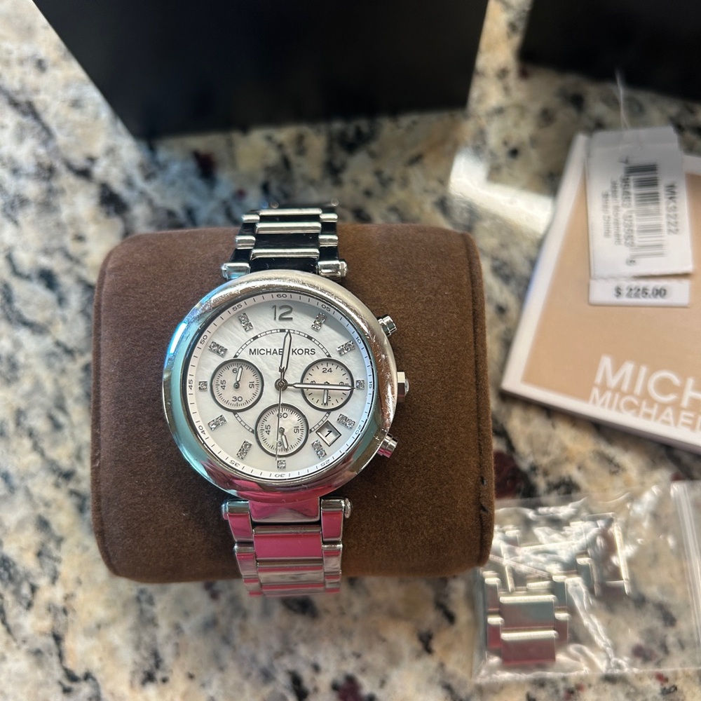 Michael Kors Silver Chronograph Watch